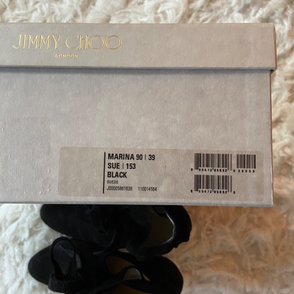 Jimmy Choo Marina 90 Ankle Boots - Black suede, size 39. - Picture 7 of 7